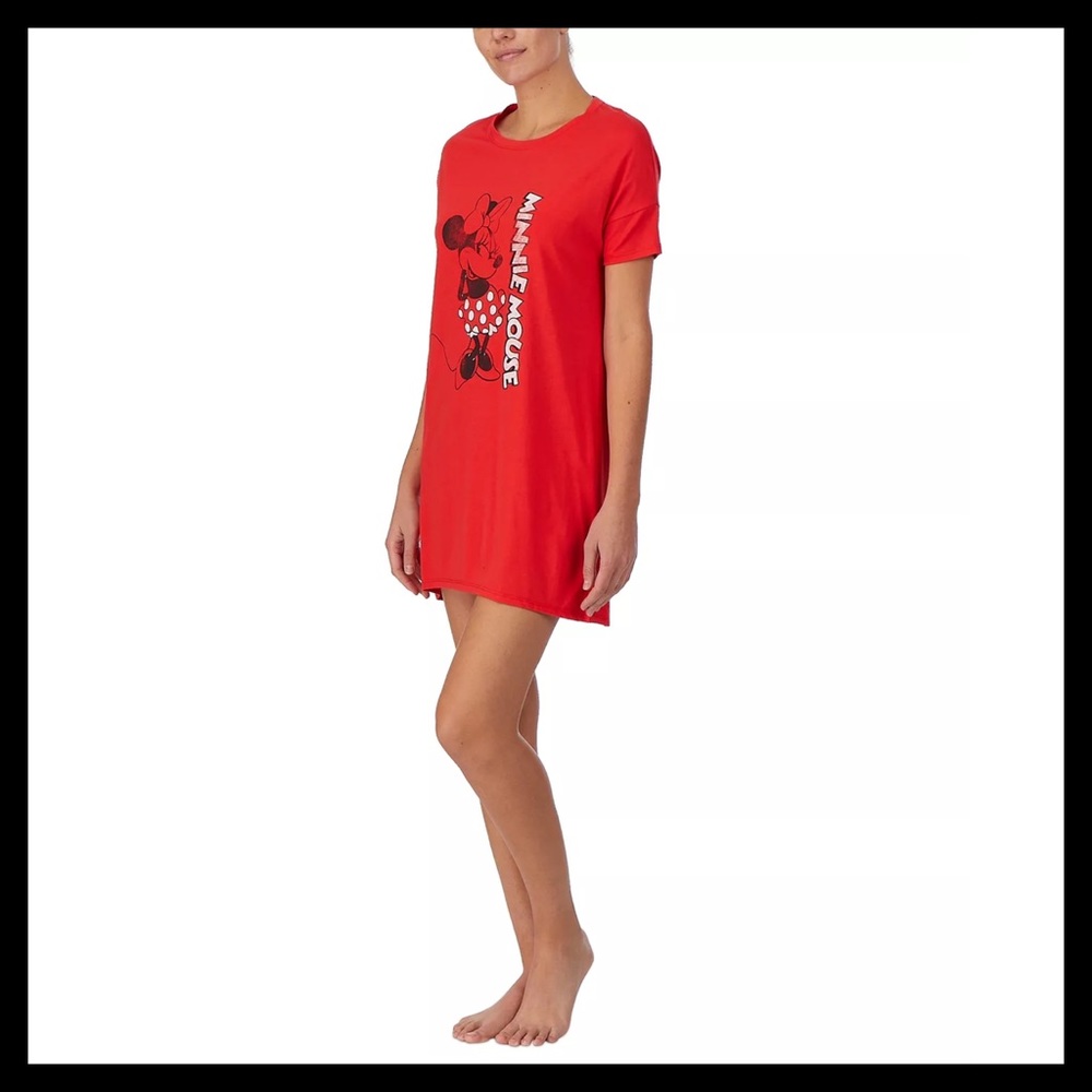 DISNEY Minnie Mouse Short Sleeve Sleep Shirt - Picture 4 of 8